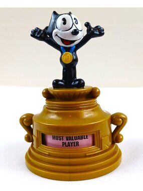 Vtg Felix The Cat Productions MVP Trophy Figurine Toy Award Cartoon Character